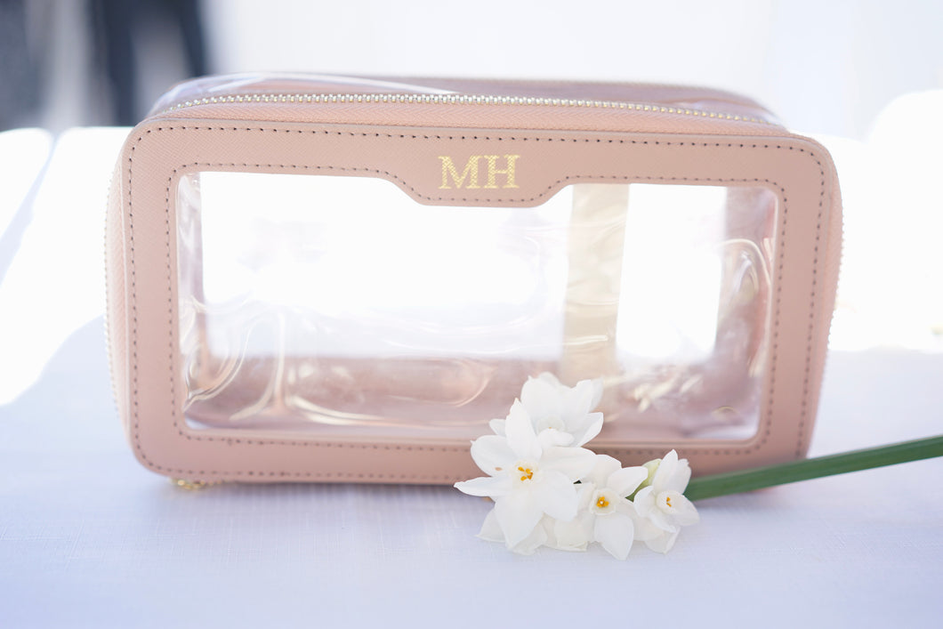 Clear Travel Case in Nude