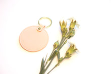 Load image into Gallery viewer, Round Keyring in Cherry Blossom
