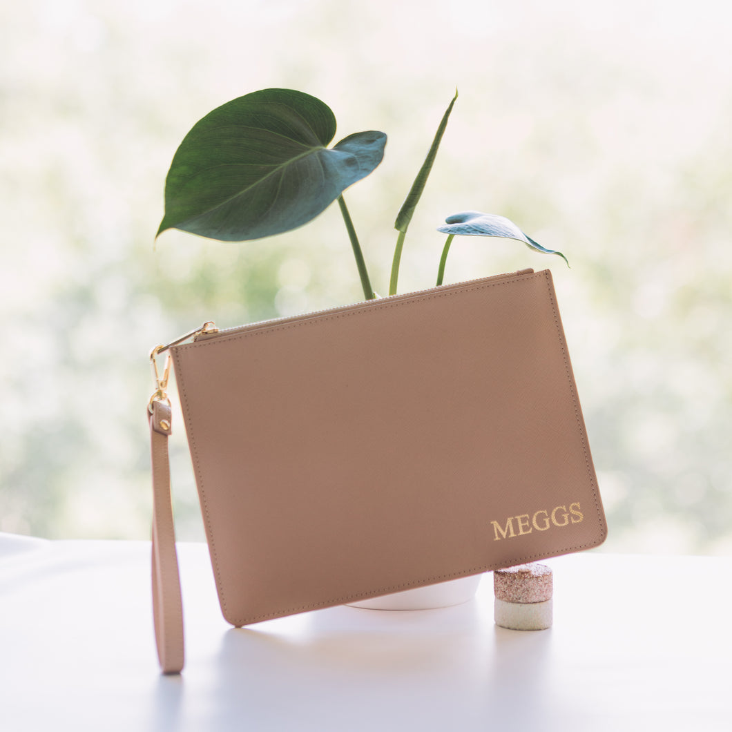 Signature Pouch in Nude